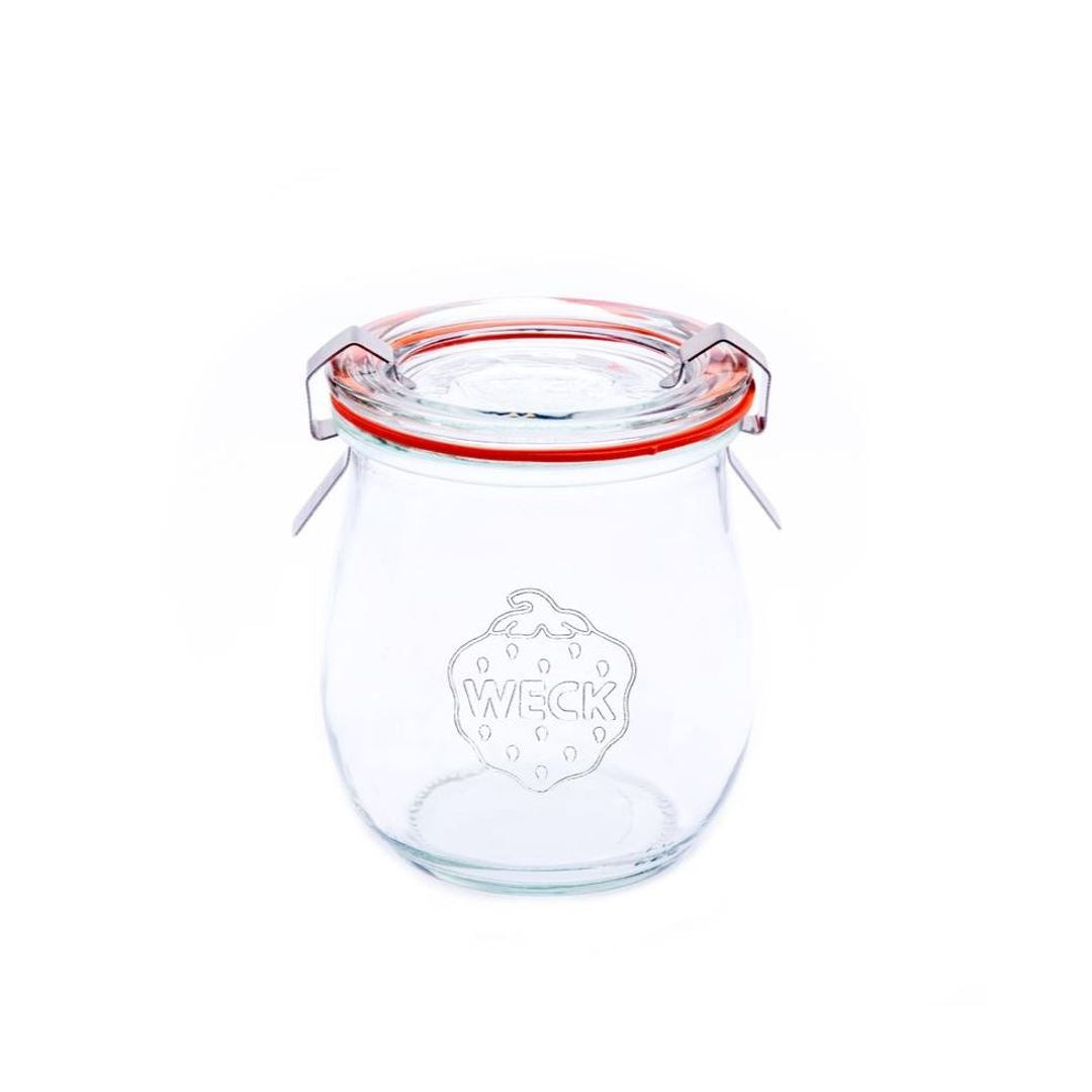 Weck 220ml Tulip Jar with Glass Lid - Airtight Food Storage Container for Jam, Honey & Pickles | Perfect for Canning, Meal Prep & Kitchen Organization