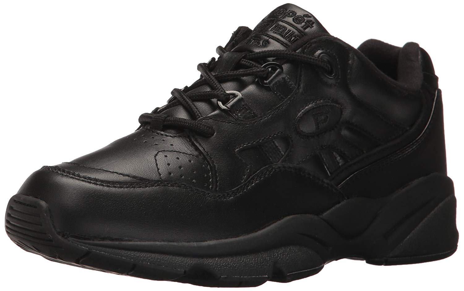 Propet Women's Stability Walker Sneakers - Black 10.5 4E Wide Width Comfortable Walking Shoes for Plantar Fasciitis & Arch Support - Perfect for Nurses, Teachers & All-Day Wear