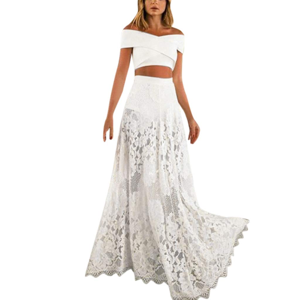 Aihihe Women's V-Neck Backless White Maxi Dress for Beach, Cocktail Party, Wedding & Bridesmaid - Elegant Long Formal Evening Gown for Summer Vacations & Special Occasions