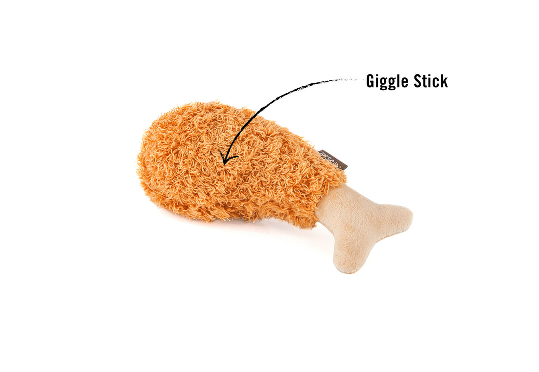 American Classic® El Pollo Frito Plush Dog Toy by Pet P.L.A.Y. - Soft & Durable Chew Toy for Small & Large Dogs - Perfect for Playtime, Training & Cuddling
