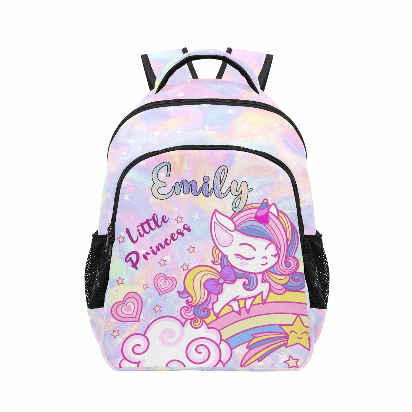 **Custom Unicorn Backpack for Teens - Personalized Name Shoulder Bag, School Bookbag for Girls - Perfect Birthday Gift & Term Begins Present for Kids (Ideal for School, Travel & Daily Use)**