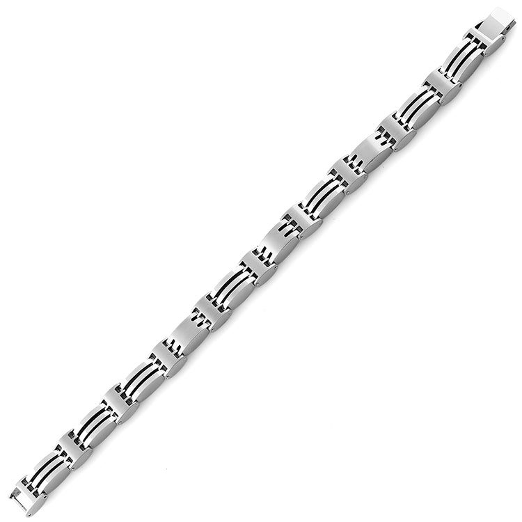 Premium Stainless Steel Link Bracelet for Men & Women - Durable Adjustable Metal Wristband for Everyday Wear, Business, and Formal Occasions