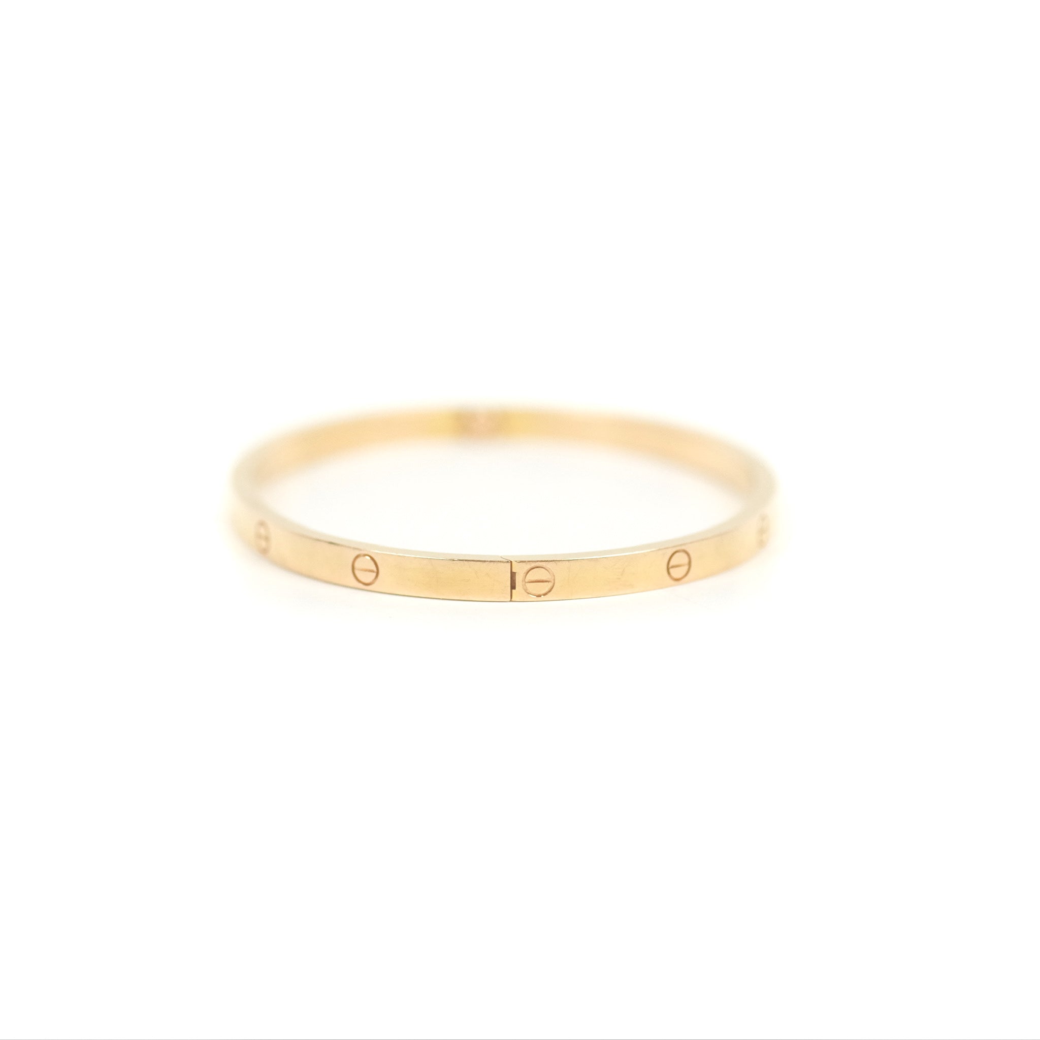 Cartier Small Love Bracelet 18K Rose Gold Size 17 - Luxury Jewelry Gift for Women, Anniversary & Valentine's Day