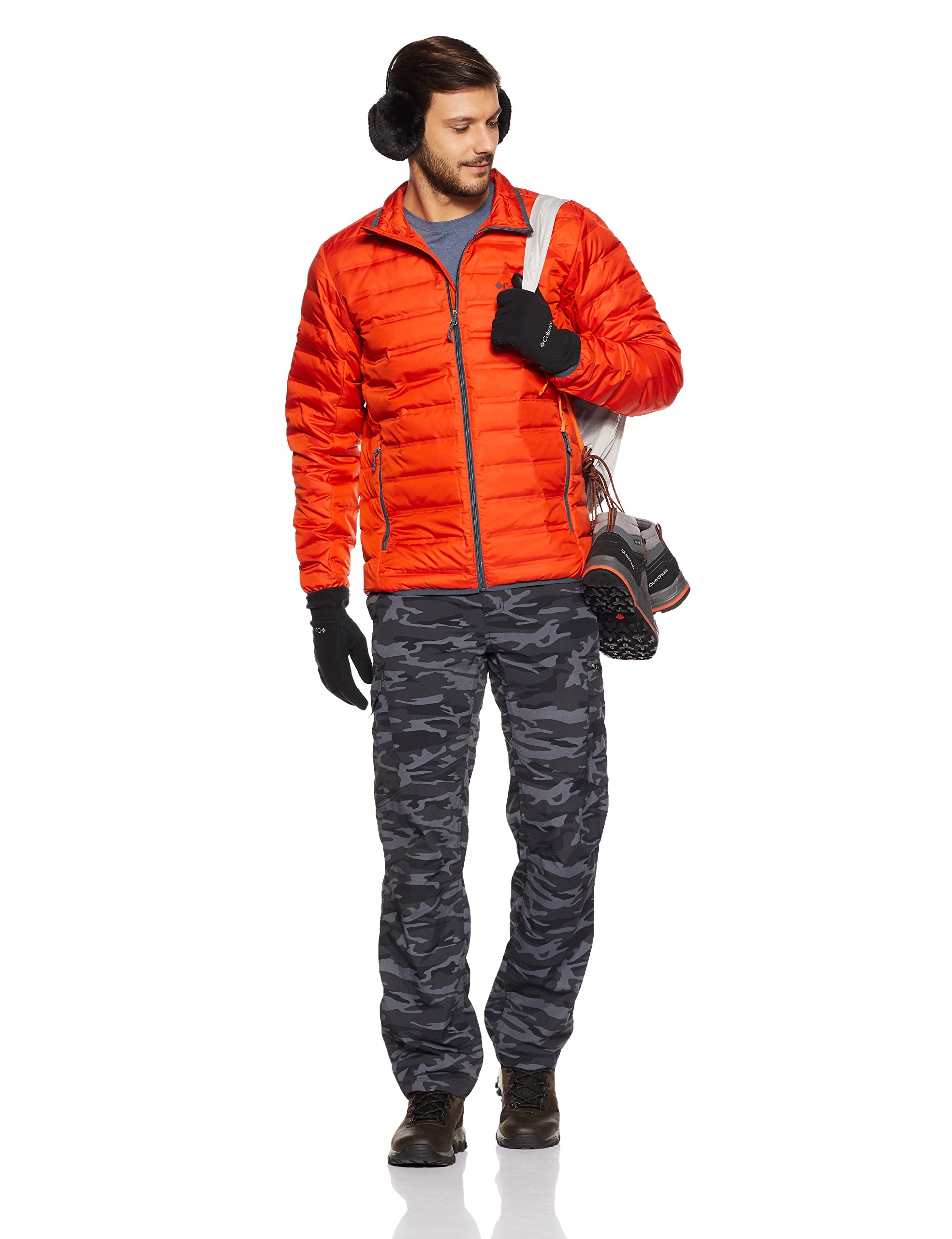 Columbia Men's Silver Ridge Printed Cargo Pants - Lightweight Quick-Dry Hiking Pants with Multiple Pockets for Outdoor Adventures, Camping & Travel