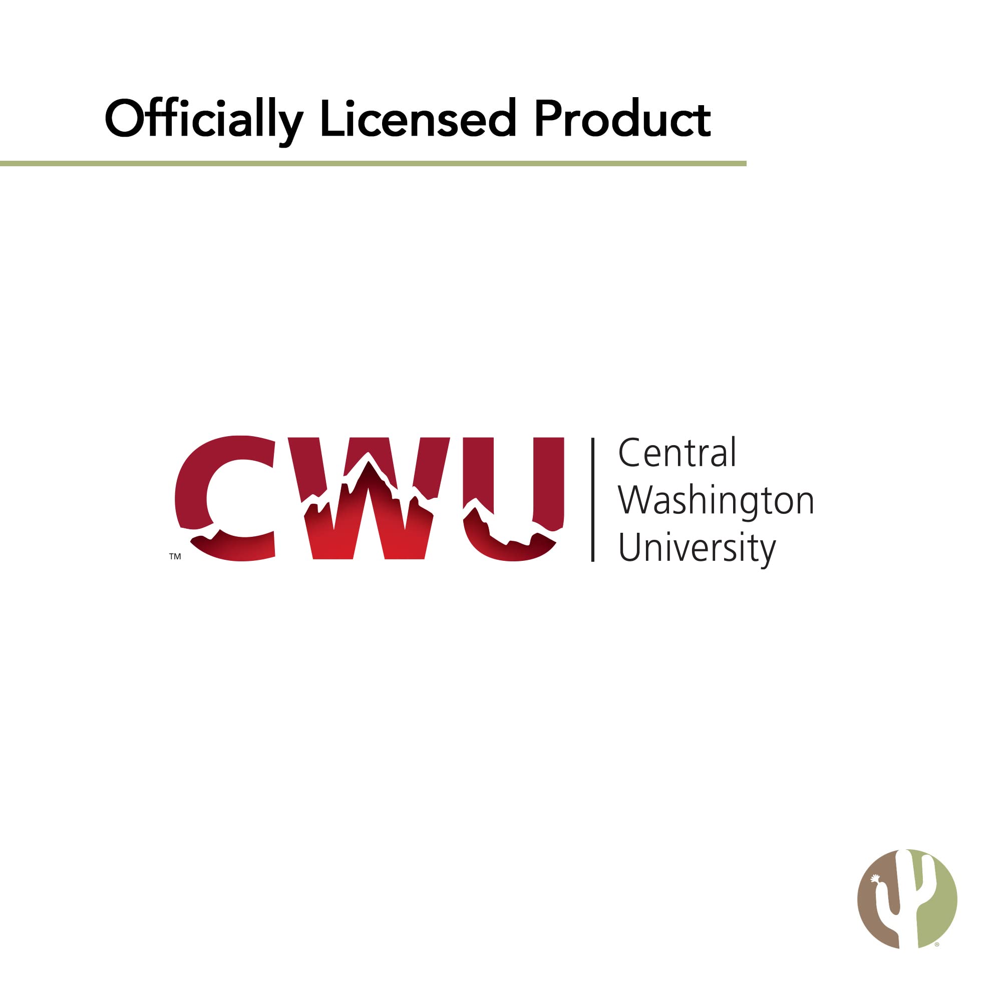 Washington State Wildcats Vinyl Stickers - Desert Cactus CWU Decals for Laptop, Water Bottle, Car & Scrapbooking | Durable Waterproof College Pride Decoration for Students & Alumni