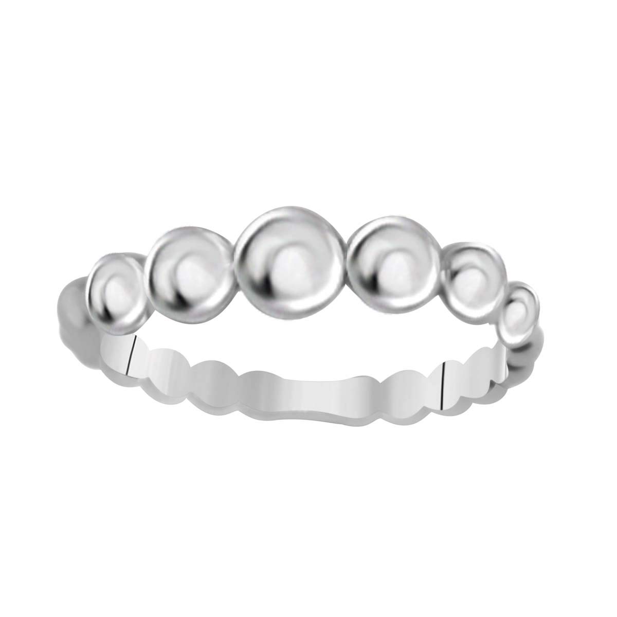 14K White Gold Handcrafted Women's Wedding Band Ring - Elegant & Durable for Engagement, Anniversary & Valentine's Day Gifts | Perfect for Proposals, Bridal Jewelry & Romantic Occasions