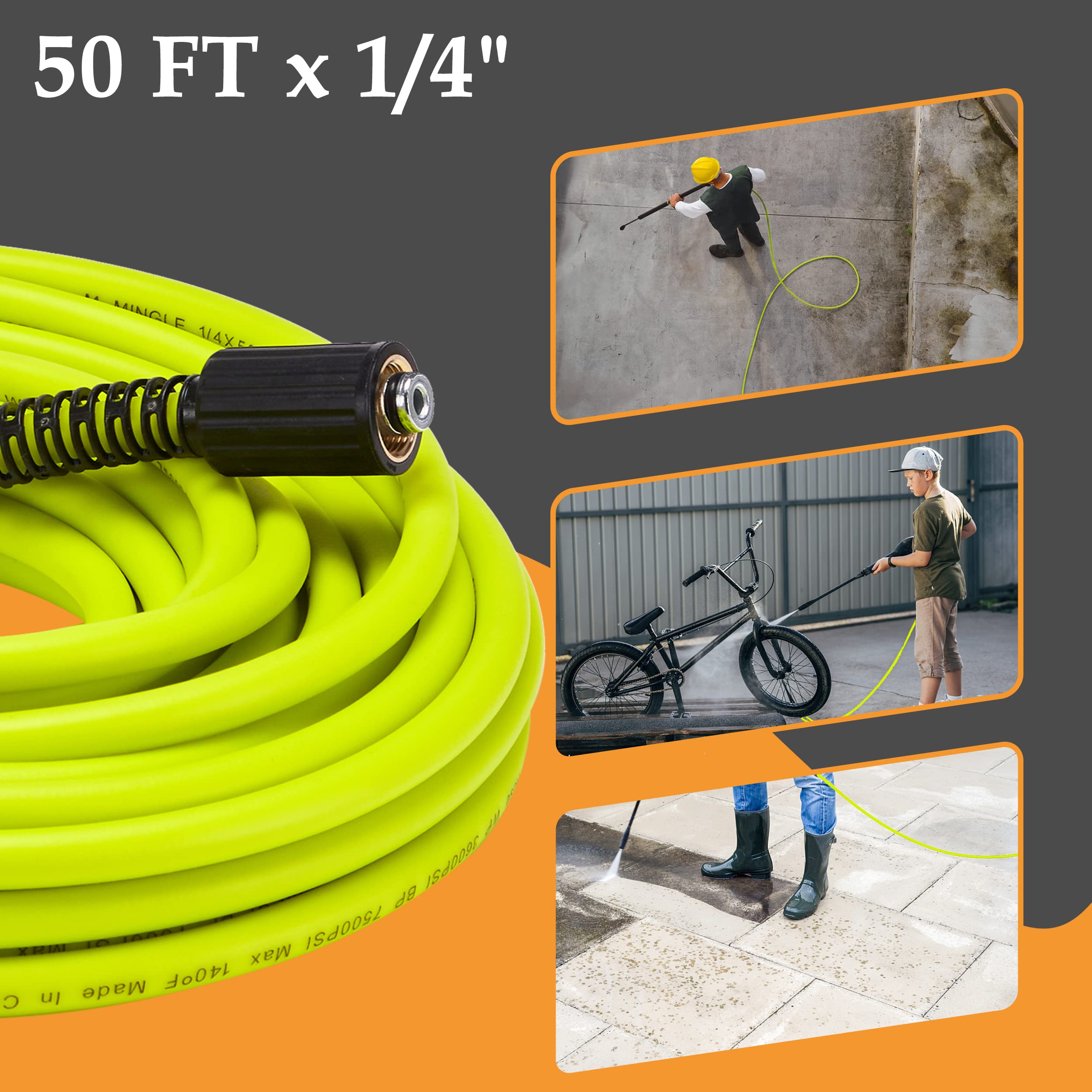 MMINGLE 50 FT x 1/4