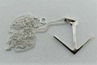 Sterling Silver Arrow Pendant Necklace with 60cm Link Chain - Perfect for Everyday Wear & Gifting
