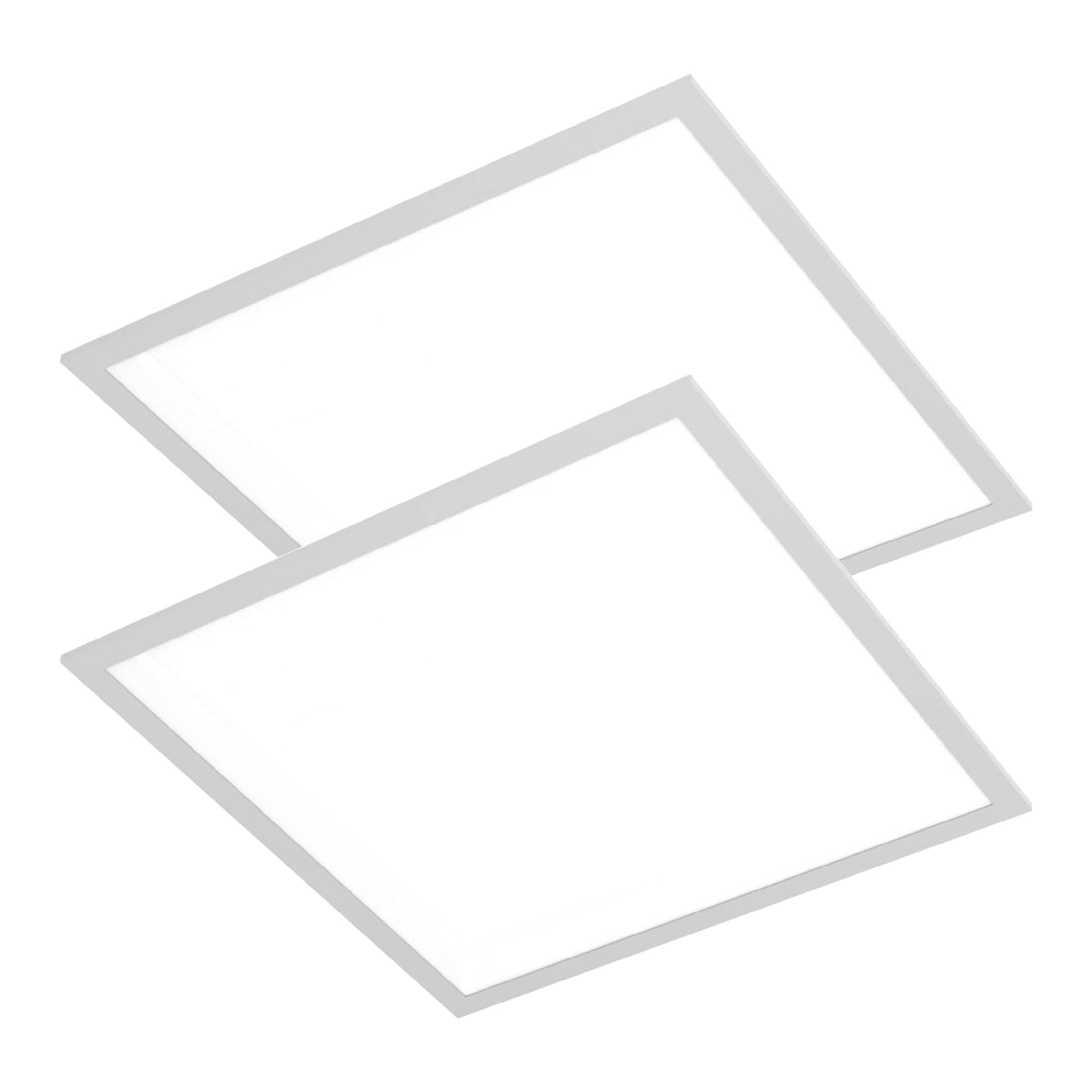 CLEANLIFE 2-Pack 2x2 LED Light Panel with Backlit Technology - Slim Flat Panel Drop Ceiling Light Fixture, Recessed/Surface Mount, DLC Certified - Perfect for Offices, Schools, and Commercial Spaces