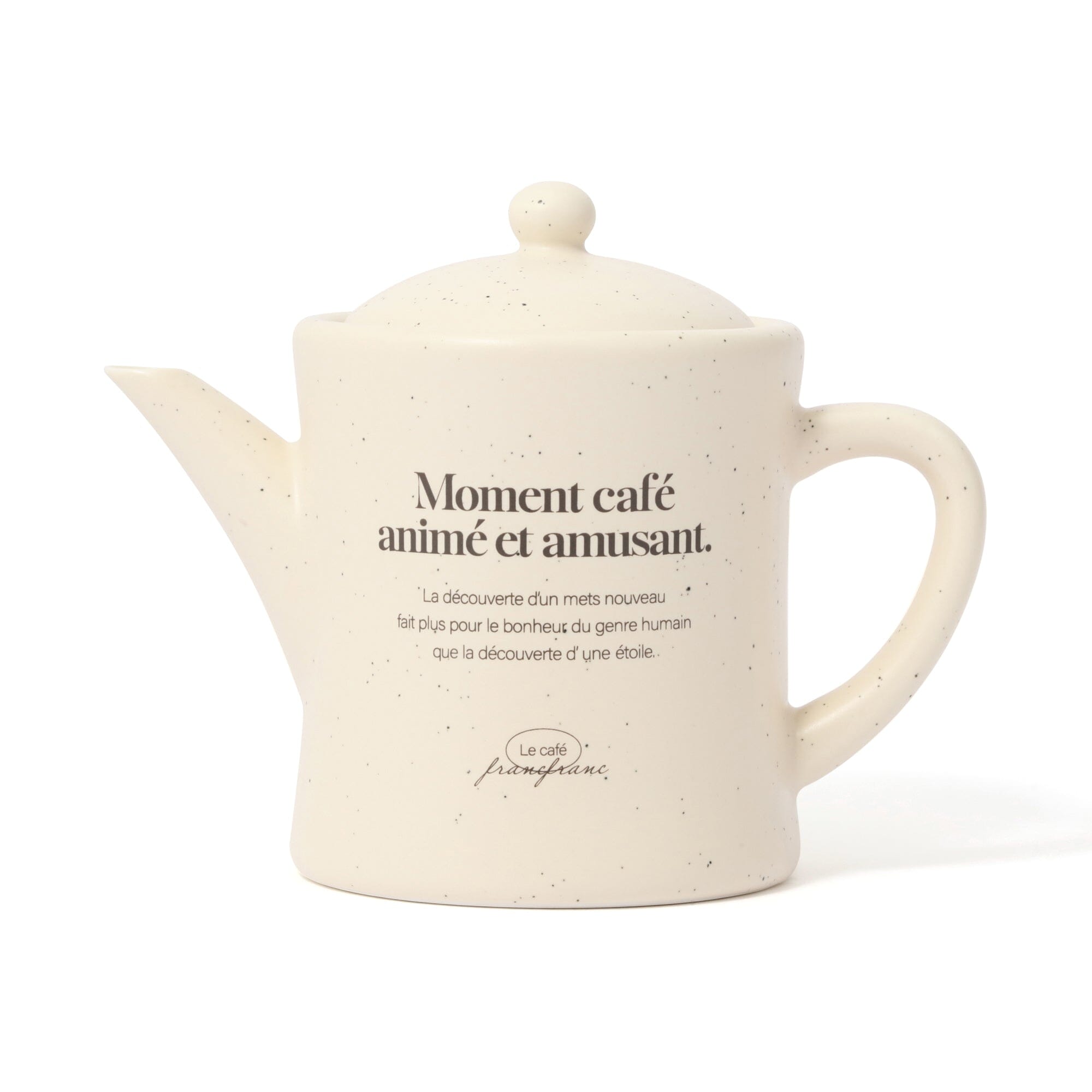 Premium Le Cafe Teapot in Elegant Ivory - Perfect for Afternoon Tea, Coffee Brewing & Home Decor