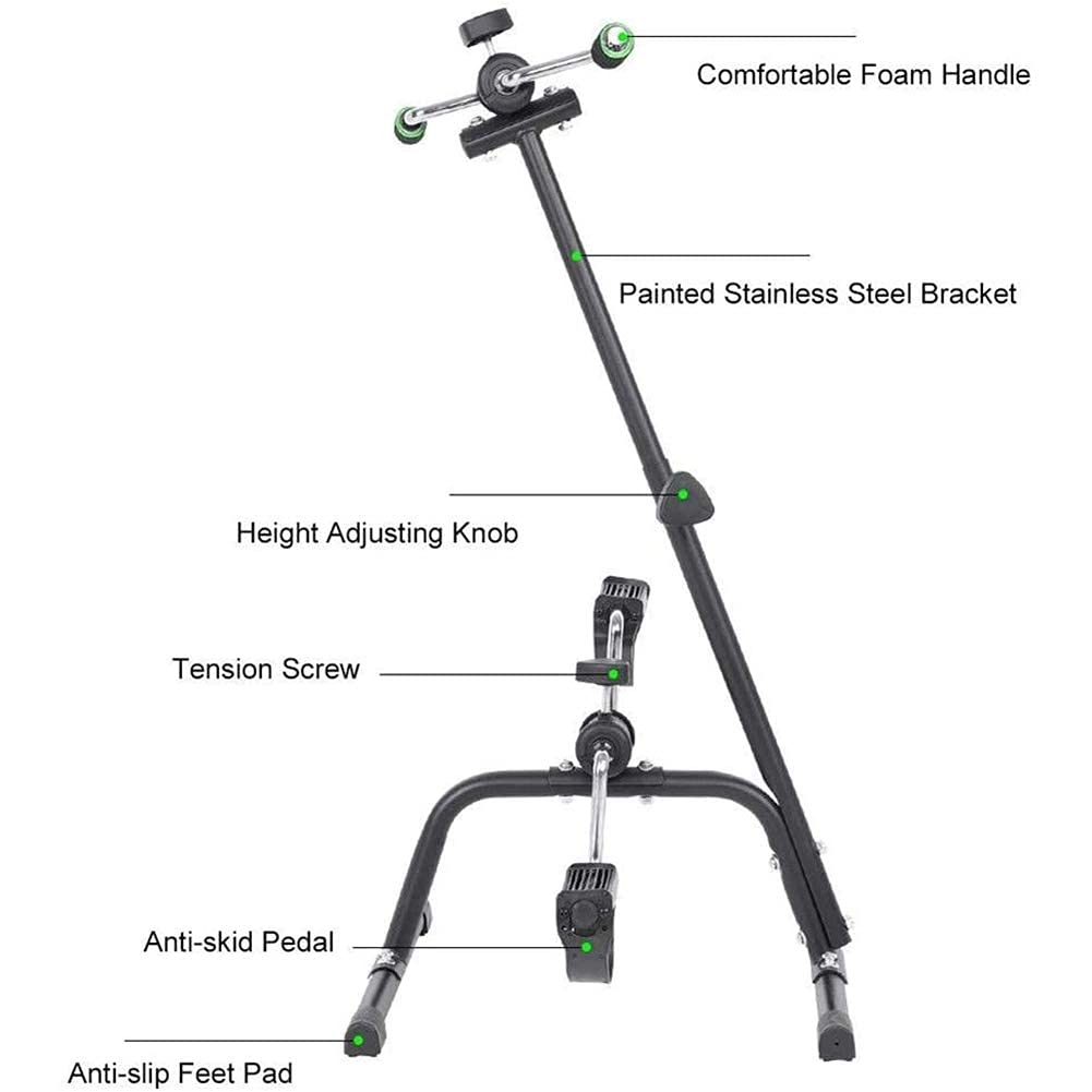 Portable Arm & Leg Pedal Exerciser - Compact Home Fitness Equipment for Seniors & Adults - Indoor Cycling Machine for Rehabilitation & Physical Therapy - Perfect for Home Gym, Office Workout & Elderly Exercise