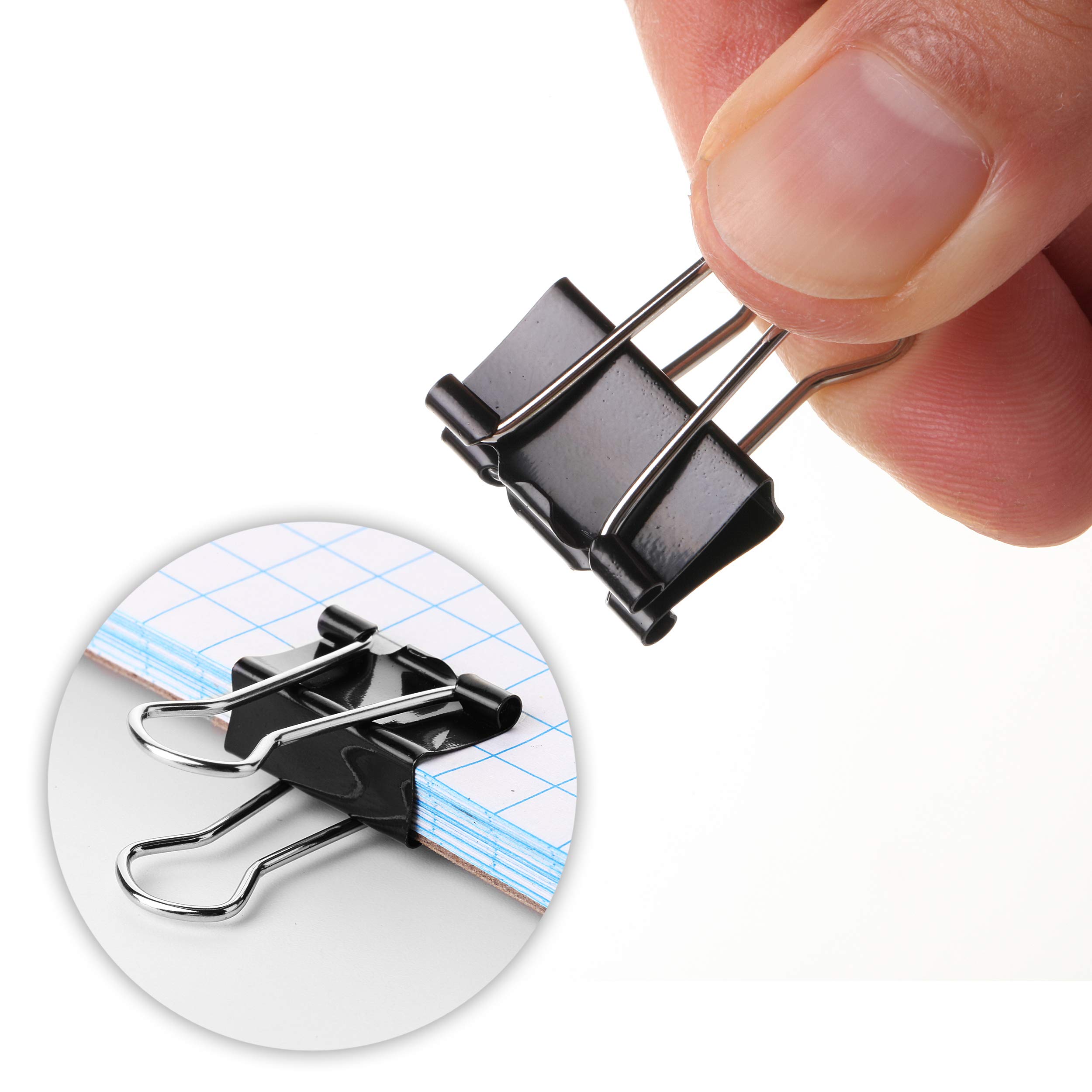 Mr. Pen Small Binder Clips 0.75 Inch, 50-Pack Black Mini Paper Clips for Office Documents, School Projects, Crafting & Organizing Papers