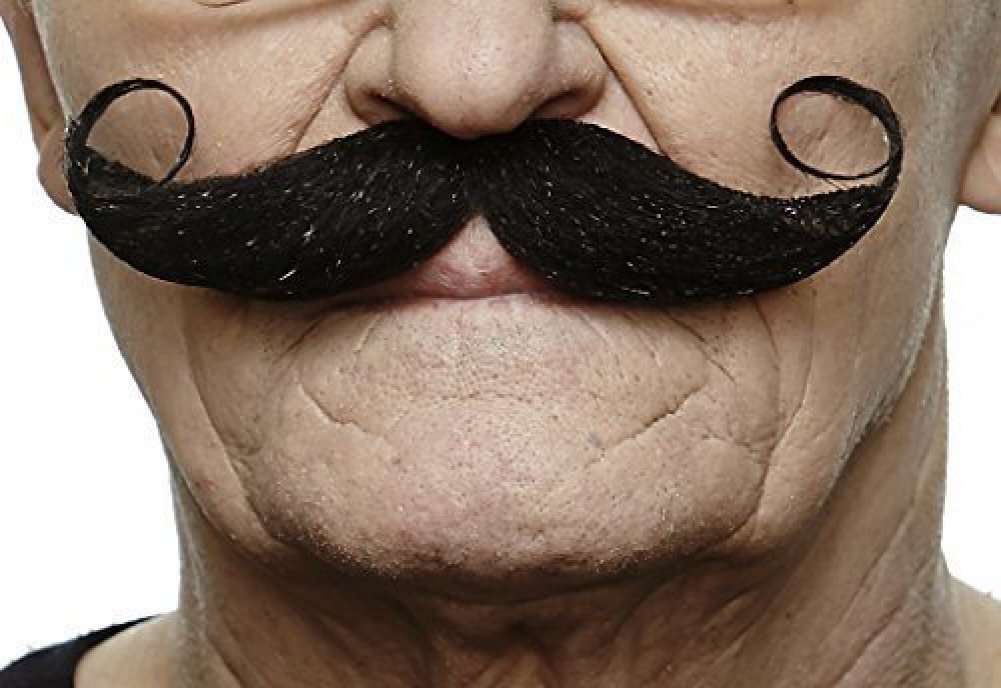 Self-Adhesive Fake Mustache for Adults - Black Costume Mustache Accessory | Perfect for Halloween, Cosplay, Themed Parties & Comedy Performances