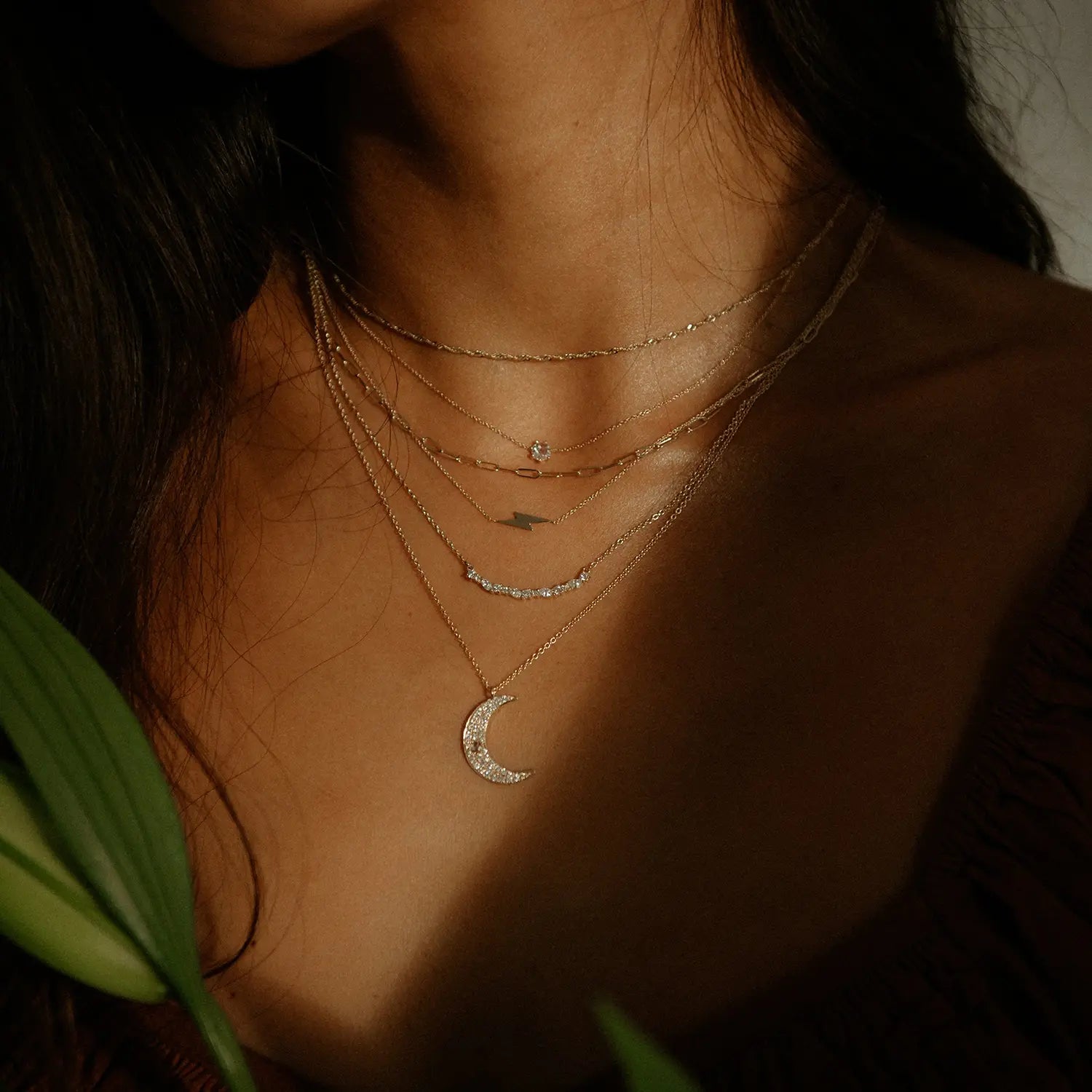 14K Yellow Gold Lightning Bolt Necklace - Dainty Everyday Jewelry for Women - Perfect for Gifts, Layering & Boho Style Outfits