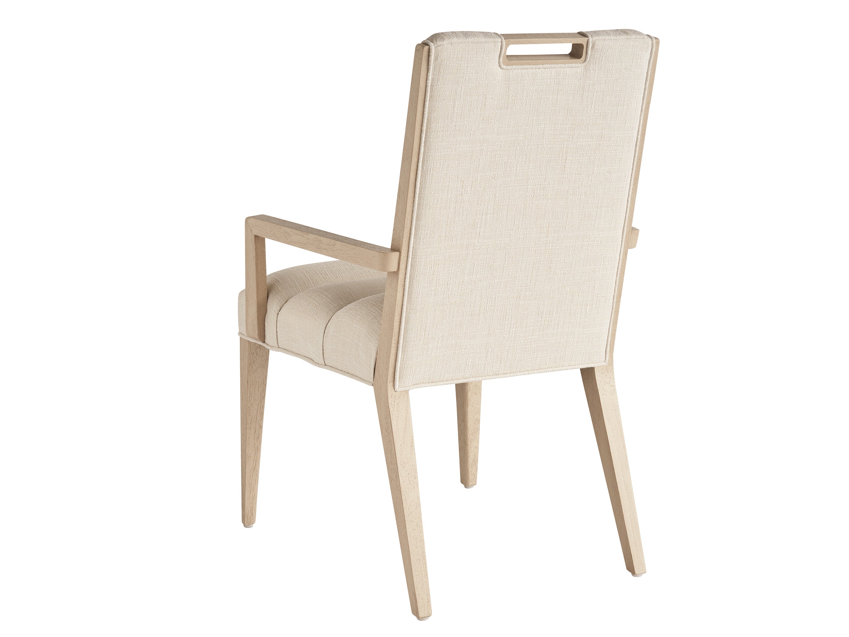 Aiden Channeled Upholstered Arm Chair in Sand Drift - Modern Accent Chair for Living Room, Bedroom & Office - Comfortable Lounge Chair with Tufted Backrest