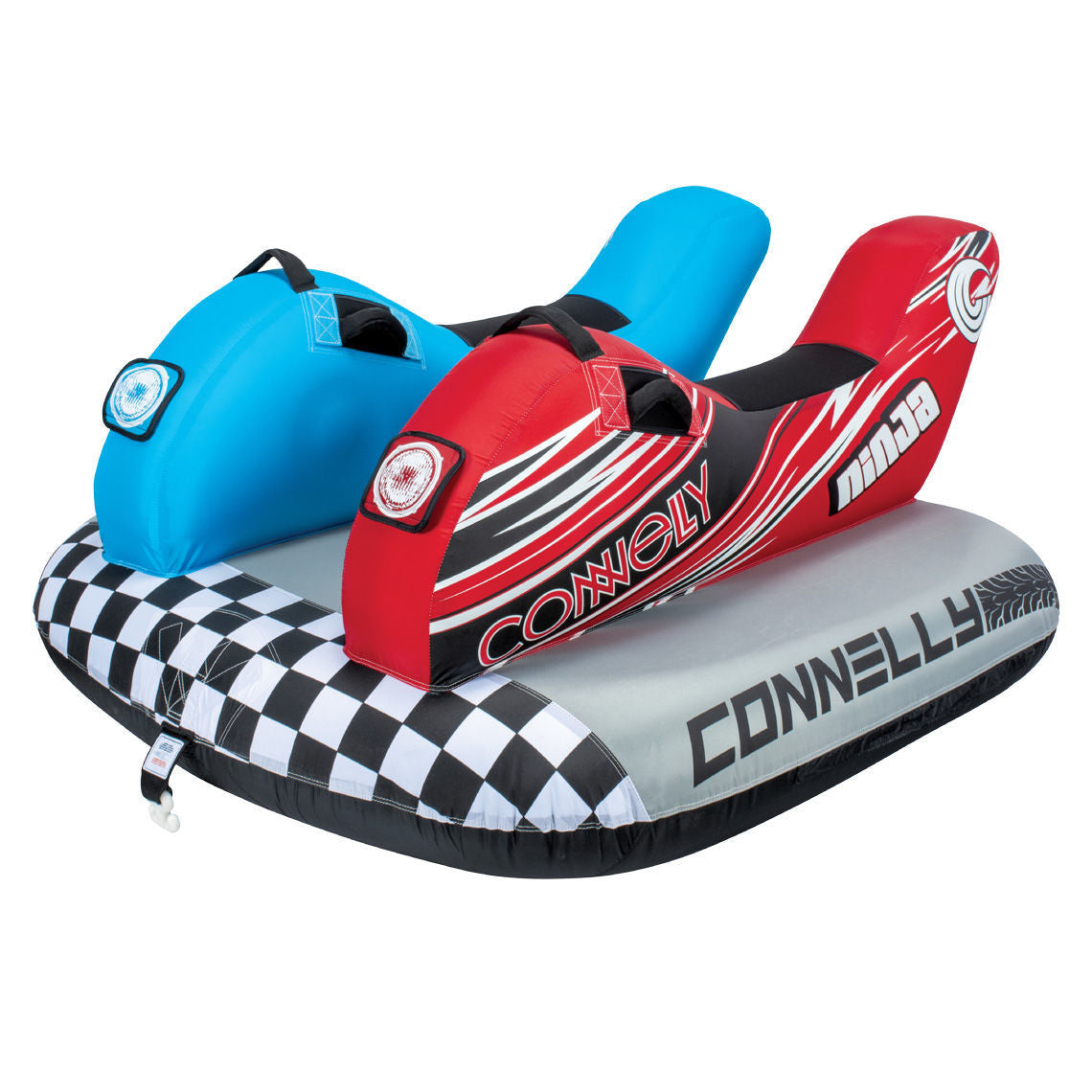 Connelly Ninja 2 Towable Tube - 2 Rider Inflatable Water Tube for Boating & Lake Fun - Perfect for Summer Water Sports & Family Adventures