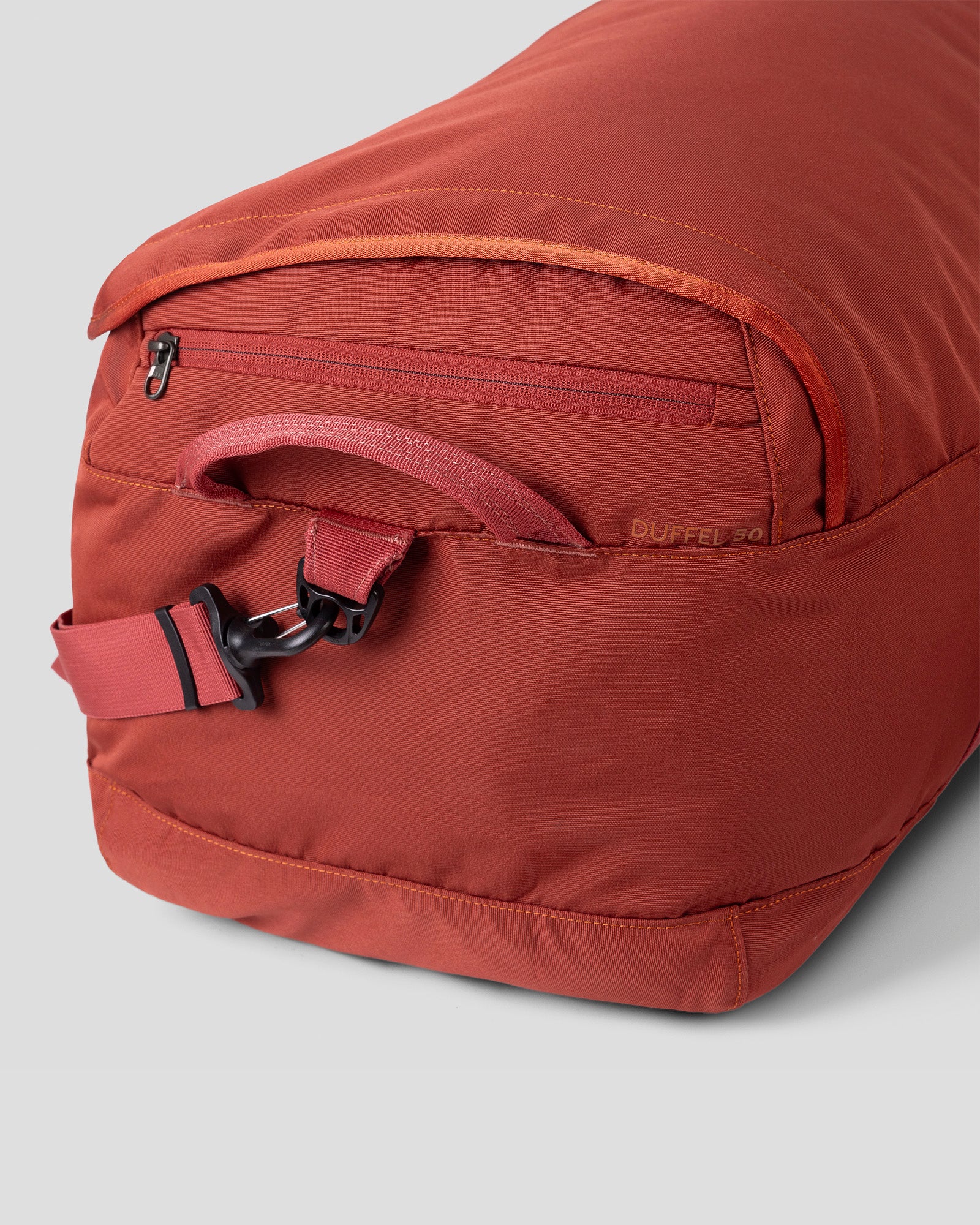 Indus Base Duffel 50L Travel Duffle Bag - Redwood Color for Gym, Travel & Outdoor Adventures