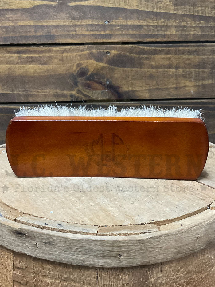 M&F Western 04012 Horsehair Bristles Boot Brush - Black & Grey for Western & Cowboy Boots - Perfect for Cleaning, Polishing & Maintaining Leather Boots at Home or Ranch