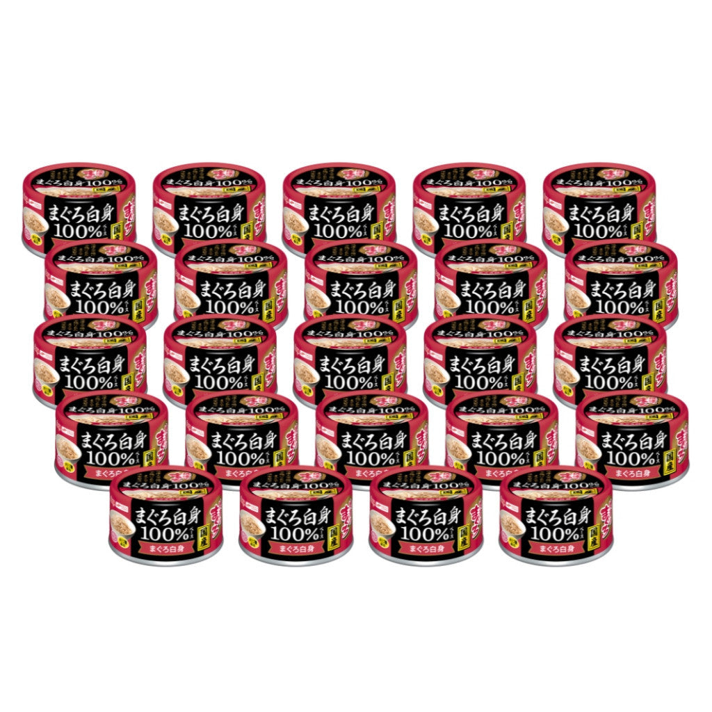 24-Pack Aixia Yaizu No Maguro Wet Canned Cat Food 70g - Rich Sauce Thin Jelly Tuna Fillet for Adult & Senior Cats - Perfect for Mealtime, Travel & Emergency Pet Food Supply