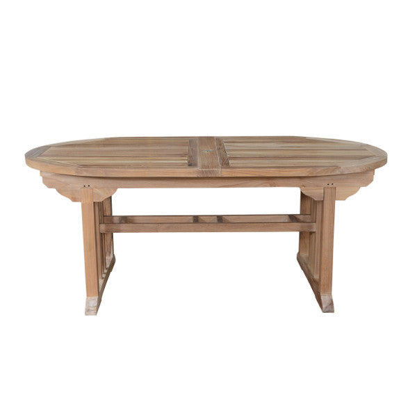 Sahara 106 Oval Double Extension Dining Table - Expandable for Large Gatherings & Family Meals | Perfect for Dining Rooms, Kitchens & Entertaining Spaces