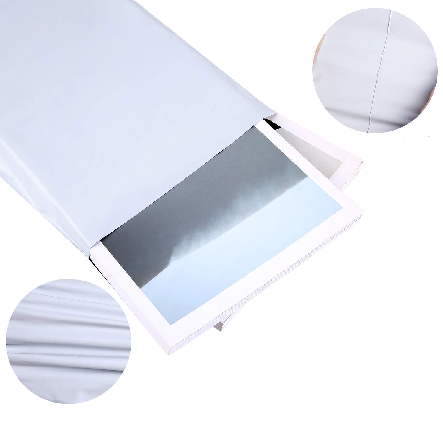 BESTEASY 14.5 x 19 Inch White Poly Mailers - 800 Self-Sealing Shipping Envelopes & Mailing Bags for Ecommerce, Small Business & Online Stores - Perfect for Clothing, Jewelry & Lightweight Packages