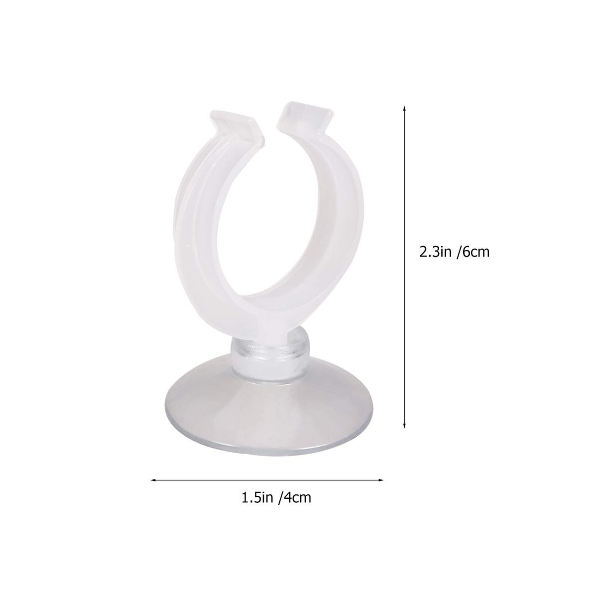 Uonlytech 6 Pack Candle Holder Clamps - 32mm Window Suction Cup Candle Holders for Christmas, New Year, Valentine's Day Decorations - Perfect for Home Decor, Holiday Celebrations & Aquarium Heaters