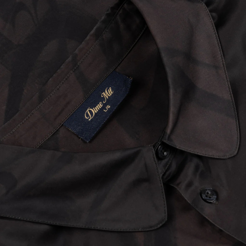 Dime Chilling Satin Shirt for Women - Soft & Comfortable Black Blouse - Perfect for Casual Outings, Date Nights & Office Wear