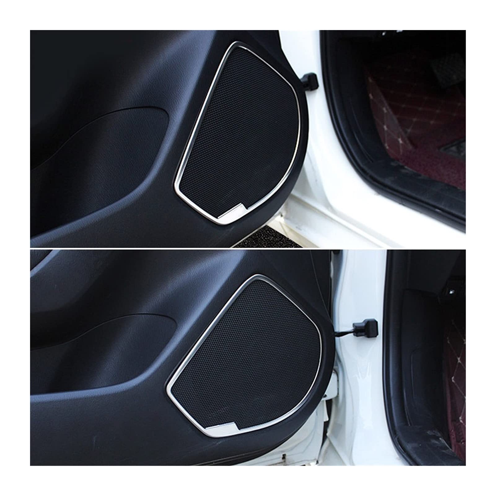 Premium Car Door Speaker Cover Kit for Mazda 3 Axela 2017-2018 - Durable Audio Sound Loudspeaker Molding & Interior Trim Accessories - Perfect for Car Audio Upgrades and Interior Customization