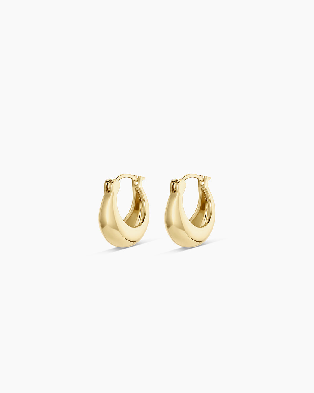 14K Gold Huggie Hoop Earrings for Women - Minimalist Small Hoops for Everyday Wear - Perfect for Gifting, Work & Casual Outfits