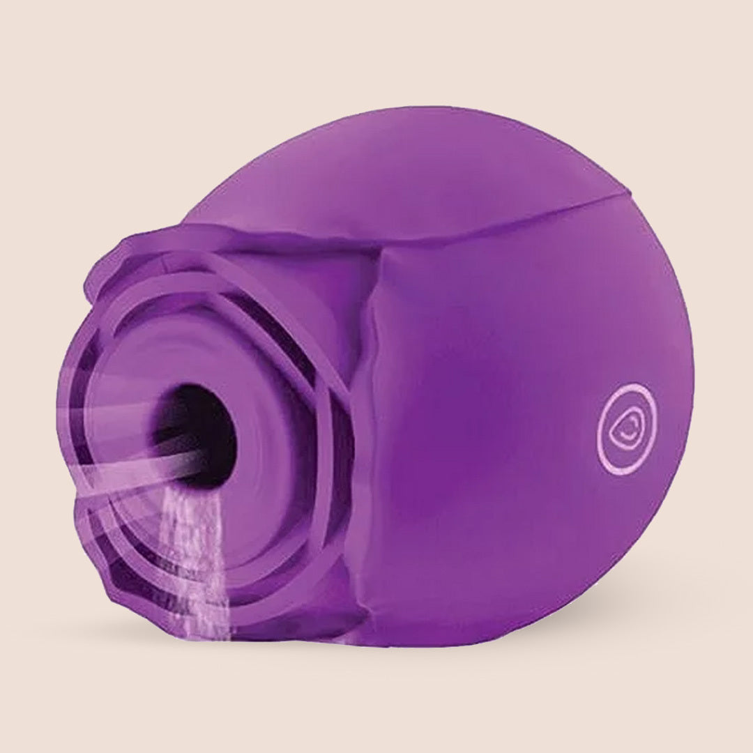 Voodoo Beso The Rose Flower Power - Dual Stimulation Vibrator with Air Pulse & Suction Technology | Perfect for Couples Play & Solo Pleasure