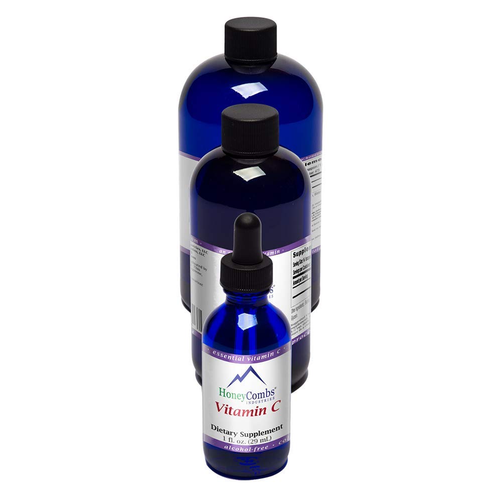 **Alcohol-Free Vitamin C Liquid Drops - Vegan & Non-GMO Oral Supplement for Immune Support, Skin, Bones & Joint Health - Kids & Adults (8 oz) - Perfect for Daily Wellness & Travel**