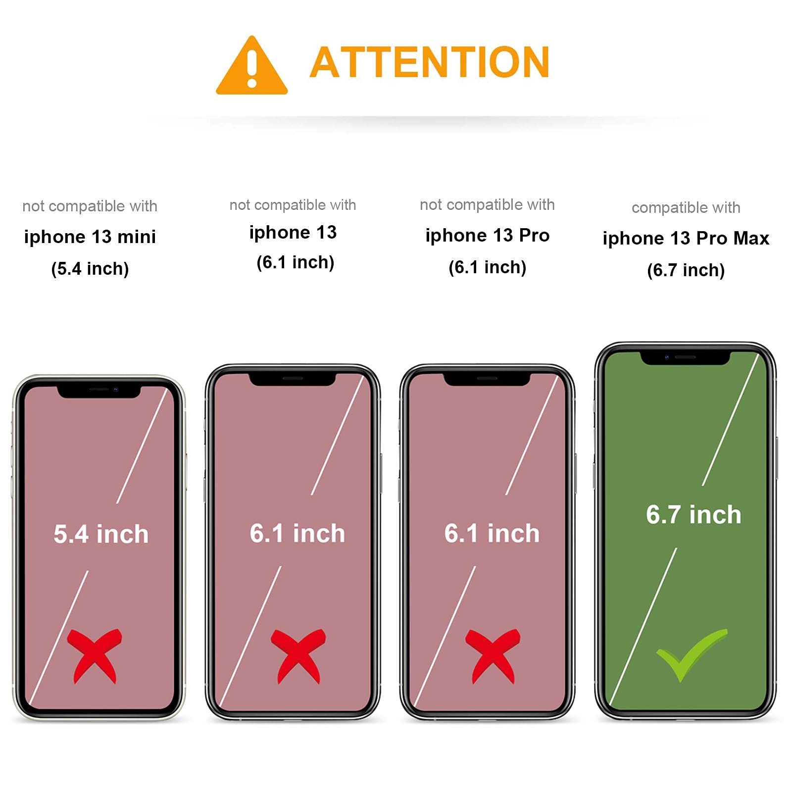 Premium Leather Magnetic Wallet Case for iPhone 13 Pro Max 6.7
