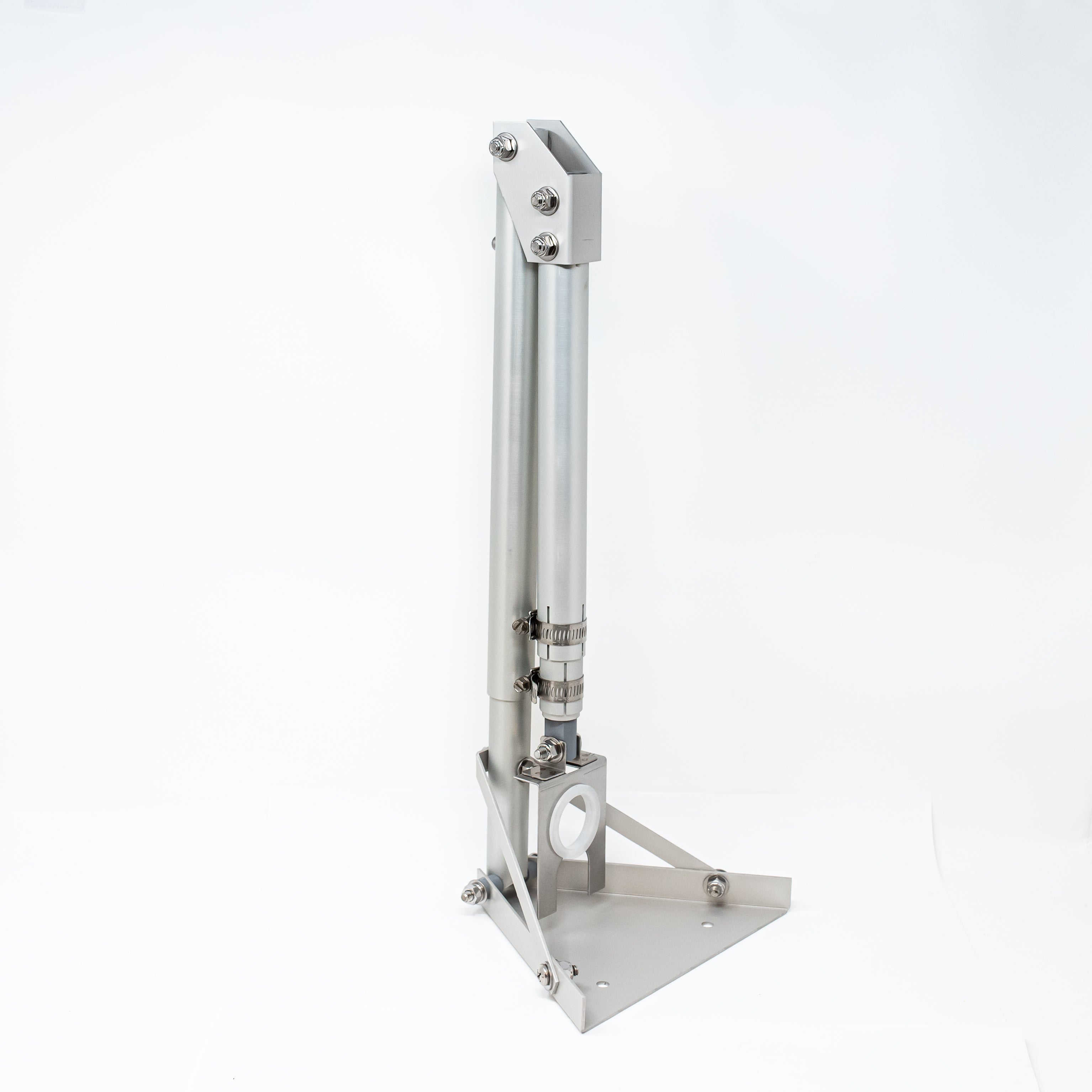 Stainless Steel Floor Mount Bracket for Ultrasonic Sensors - Secure & Durable Installation for Industrial Automation & Robotics