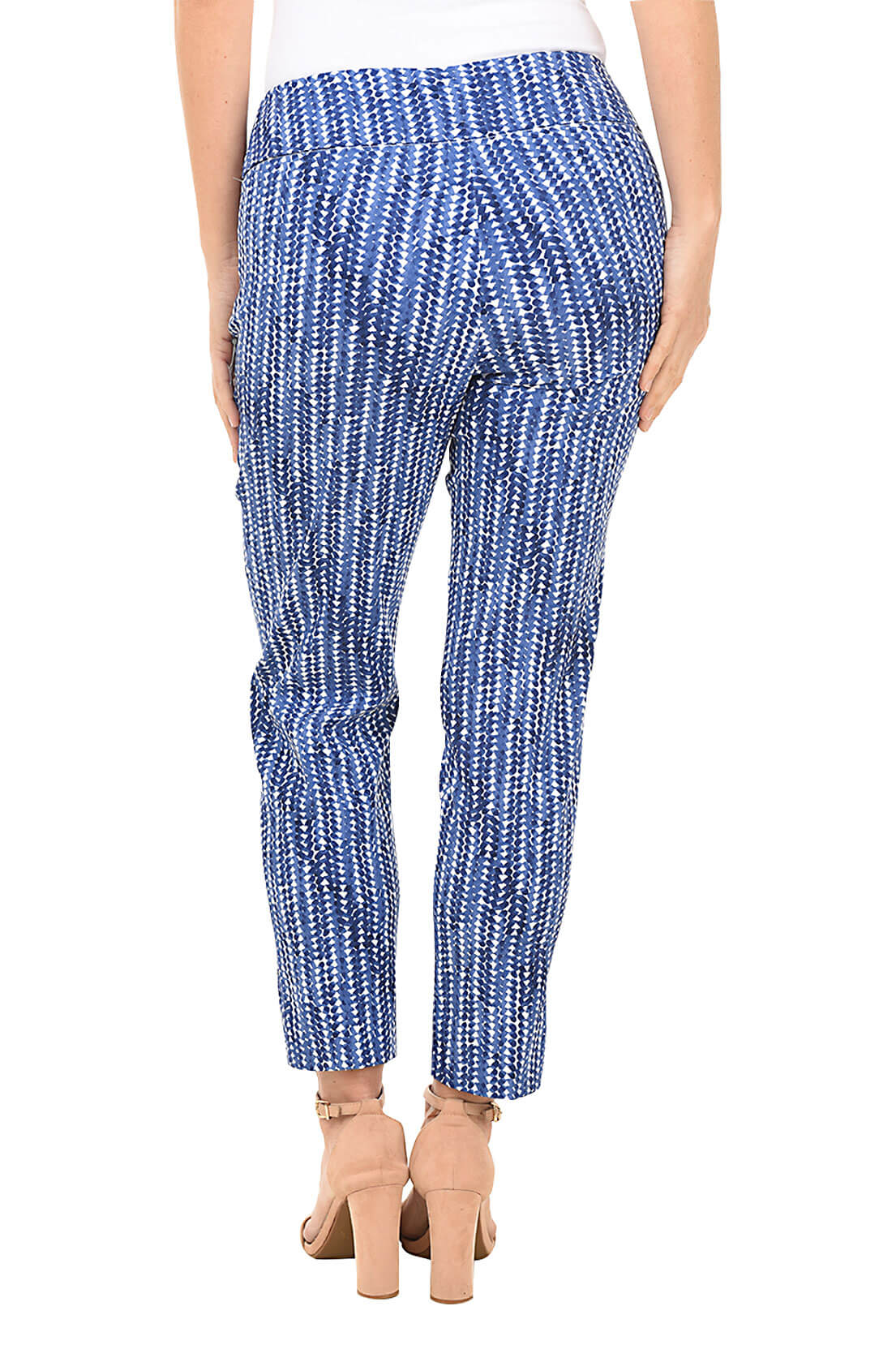 Twilight Sky Women's Stretchy Pull-On Ankle Pants - Comfortable & Stylish for Work, Travel & Casual Wear