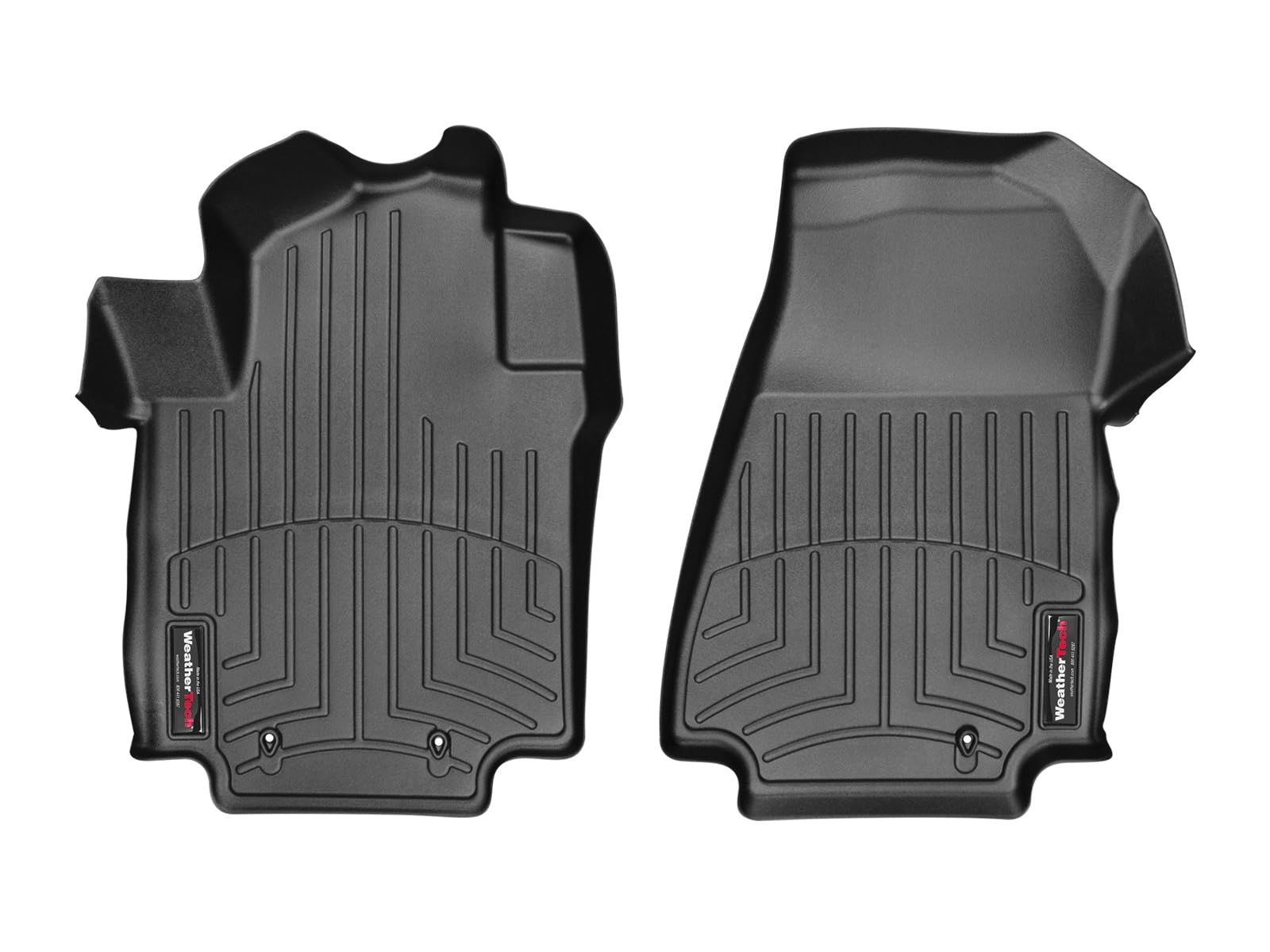 WeatherTech Custom Fit FloorLiners for Nissan NV200 & City Express - 1st Row (Black) | All-Weather Protection | Perfect for Work Vans, Delivery Vehicles & Family Use