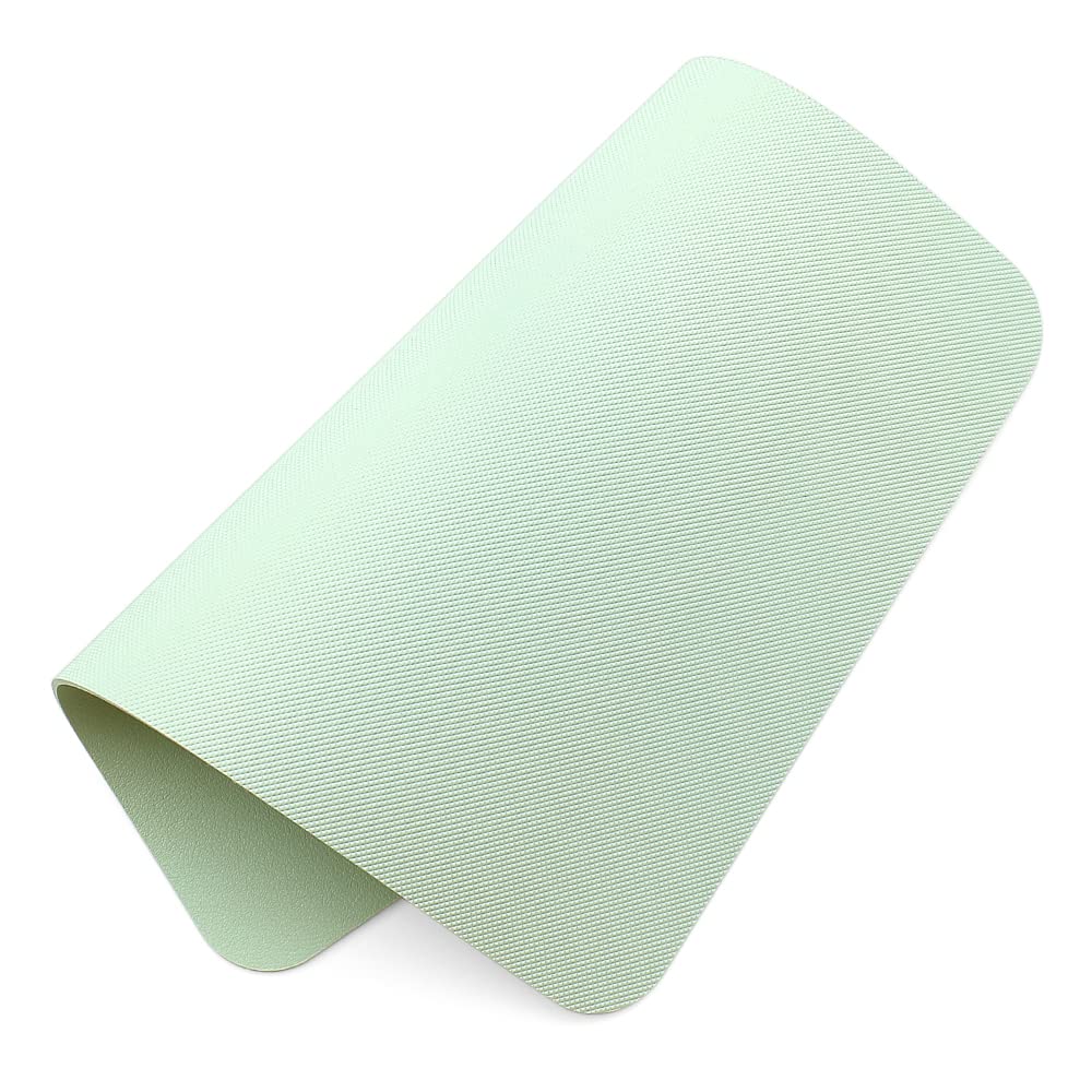 ProElife Slim PU Leather Mouse Pad 9.8 x 7.8 Inches - Waterproof, Anti-Slip Base Computer Mouse Mat for Laptop & Desktop - Perfect for Home Office, Gaming & School Use (Green)
