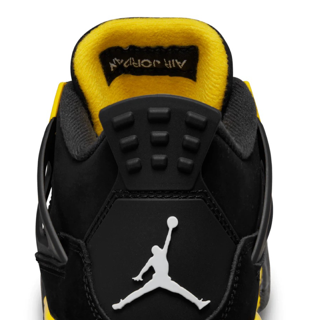 Air Jordan 4 Retro GS Thunder 2023 - Black White Tour Yellow Basketball Shoes for Women & Girls - Perfect for Streetwear & Court Performance