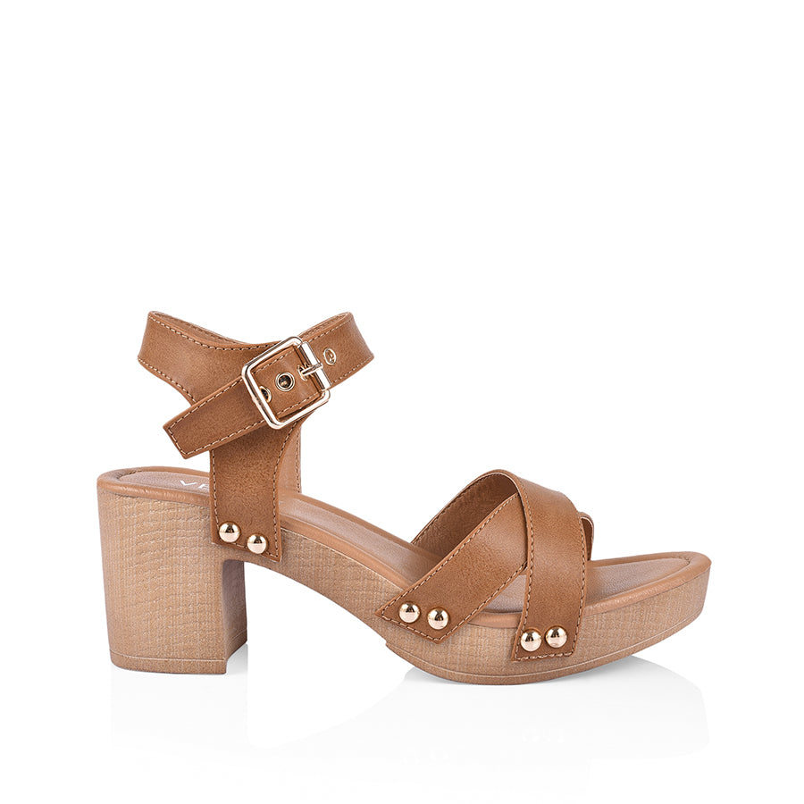 Lulu Clogs Women's Comfortable Tan Softee Slip-On Shoes - Perfect for Casual Wear, Home, and Outdoor Activities