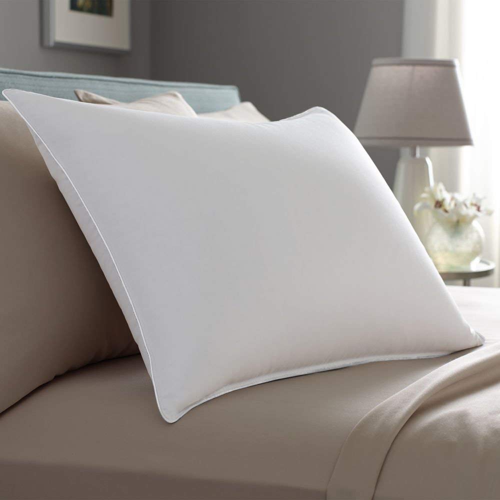 Pacific Coast Touch of Down Standard Size 2-Pillow Set with 2 Pillow Protectors - Ultra Soft Down Alternative Bed Pillows for Side, Back & Stomach Sleepers - Perfect for Guest Rooms, Master Bedroom & Hotel Style Comfort