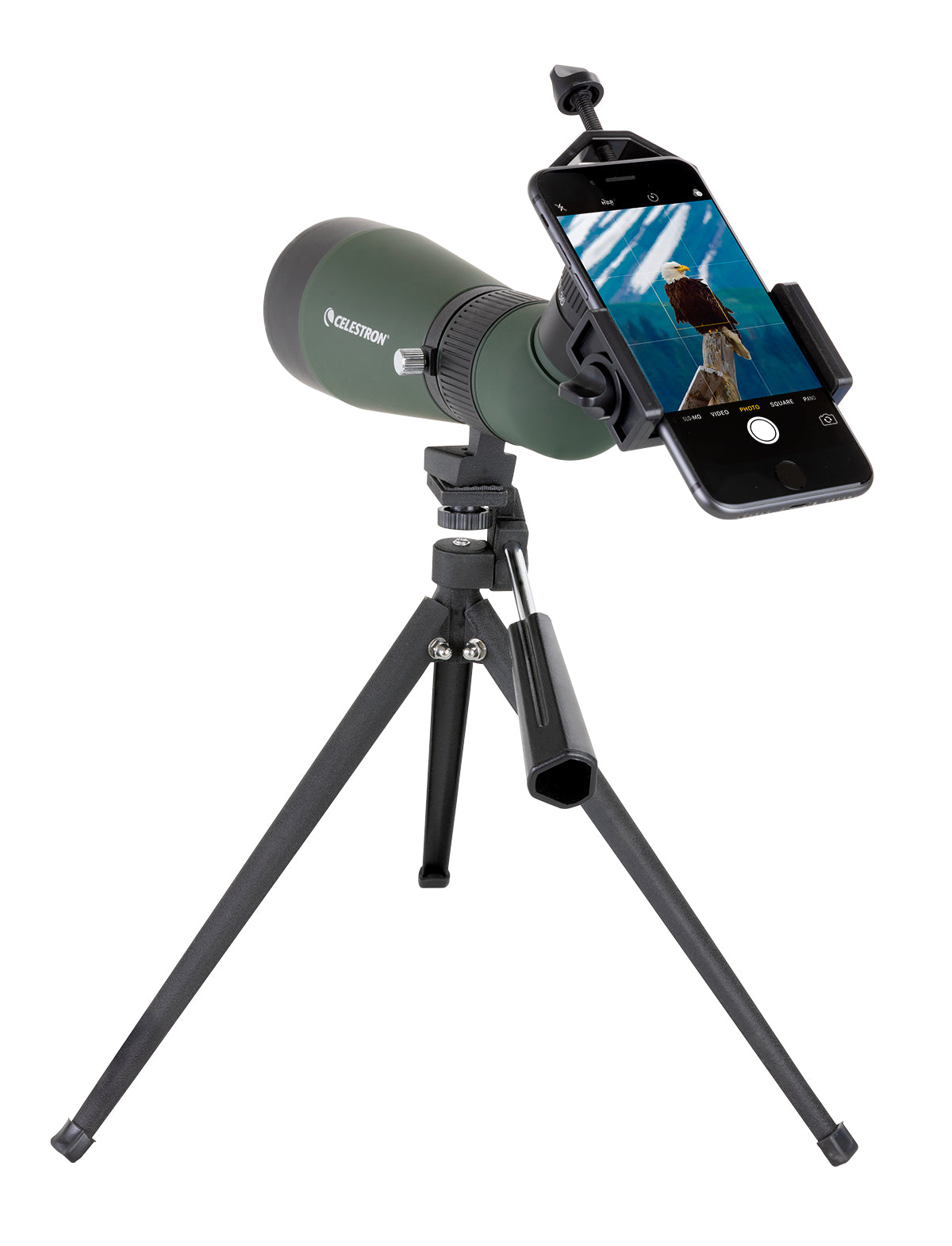 LandScout 12-36x60mm Angled Zoom Spotting Scope with Tabletop Tripod & Smartphone Adapter - Perfect for Bird Watching, Hunting, and Outdoor Adventures