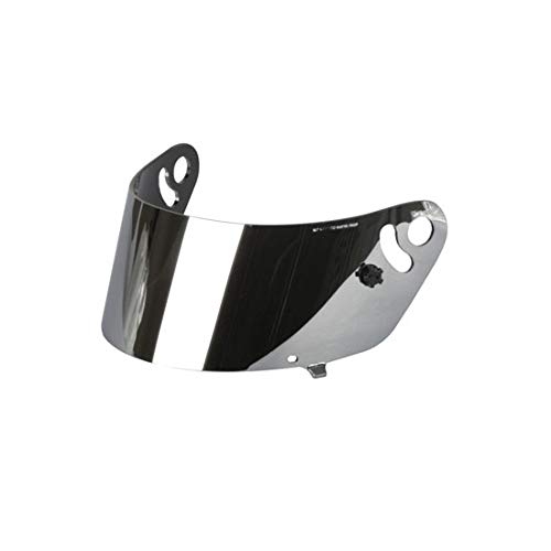 Dark Smoke Helmet Visor for Speedway Carbon Fiber Racing Motorcycle Helmets - UV Protection, Anti-Fog, Enhanced Visibility for Track Racing & Street Riding