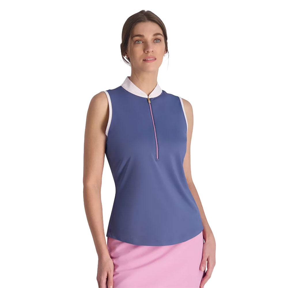 Fairway & Greene Connie Sleeveless Women's Golf Polo Shirt - Moisture Wicking & UV Protection for Hot Weather Golfing & Outdoor Sports