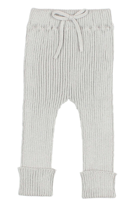 BUHO Baby Rib Knit Pants - Soft Cotton Stretch Joggers for Boys & Girls (6-24 Months) - Perfect for Playtime, Daycare & Comfortable Outings