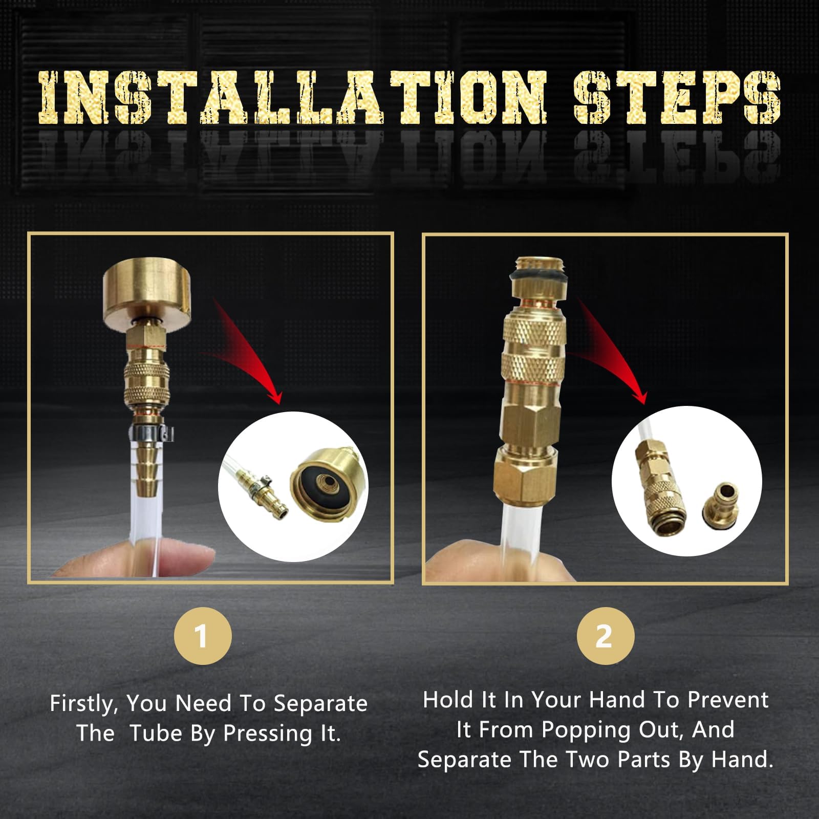 2-Piece Hydraulic Steering Bleed & Filler Kit - Compatible with Seastar, Outboard & Inboard Boats - Marine Steering System Maintenance Tool - Perfect for Boat Hydraulic System Repair and Fluid Replacement