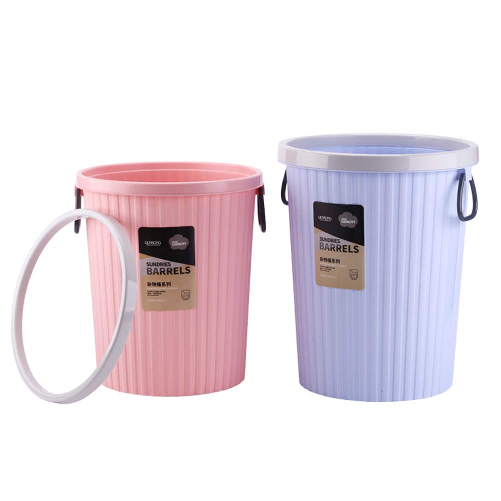 1pc Purple Steel Wool Trash Bin - Unscented Kitchen & Office Waste Basket for Garbage, Paper, Gelatin Art - Simple & Durable for Home, Office, or Studio Use