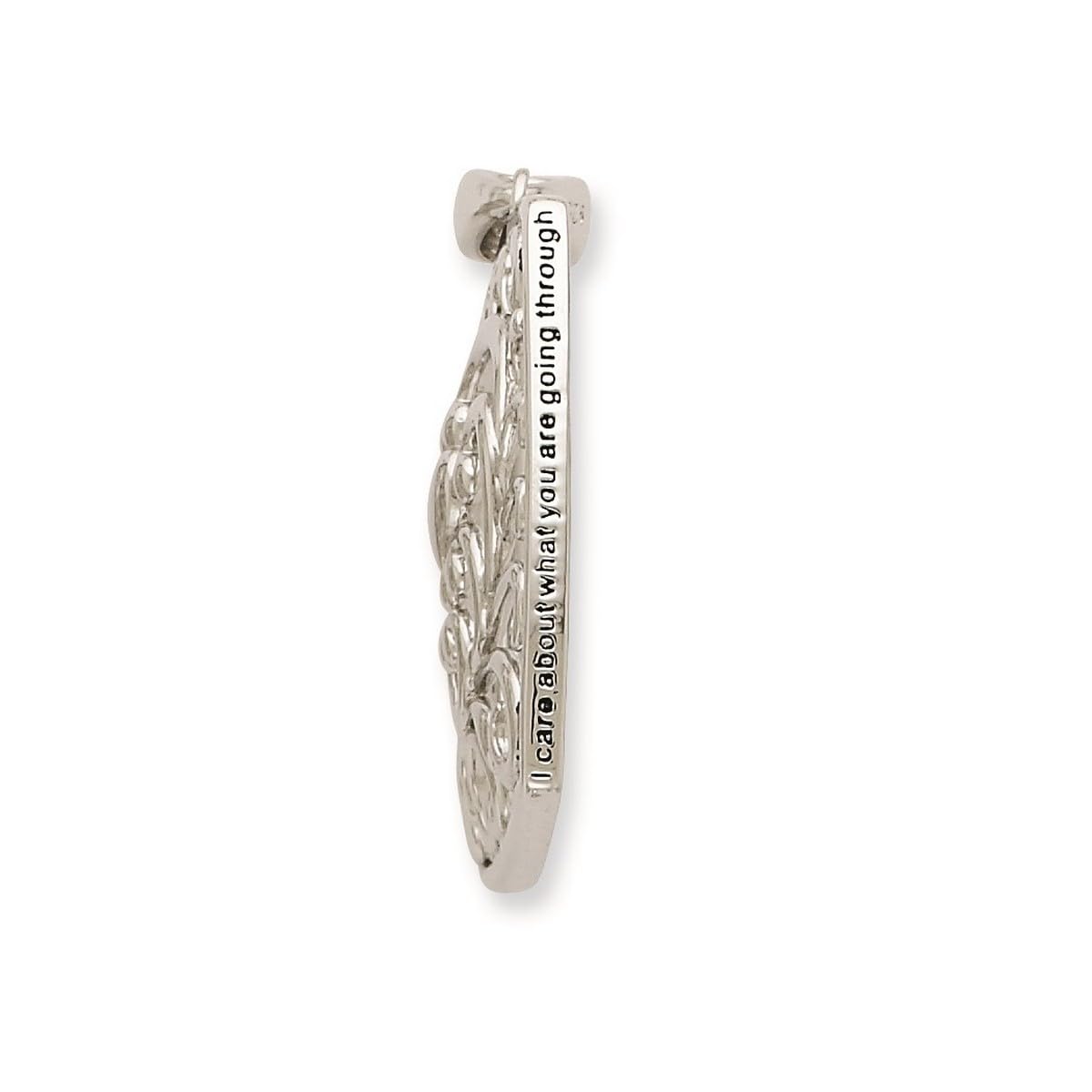 925 Sterling Silver Oxidized Antique Spring Ring Pendant Necklace for Women - 18 Inch Handmade Jewelry with Polished Finish | Perfect for Gifts, Parties & Everyday Wear
