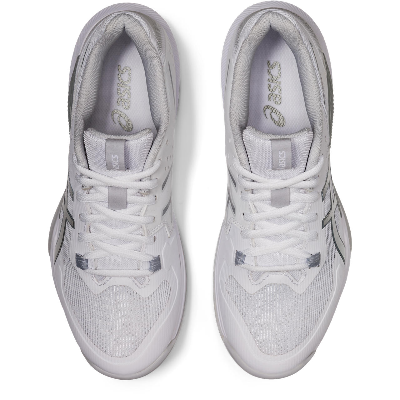 ASICS Gel Tactic Women's Volleyball Shoes - Lightweight Indoor Court Sneakers for Women with Shock Absorption (White/Silver) | Perfect for Volleyball, Badminton & Gym Training