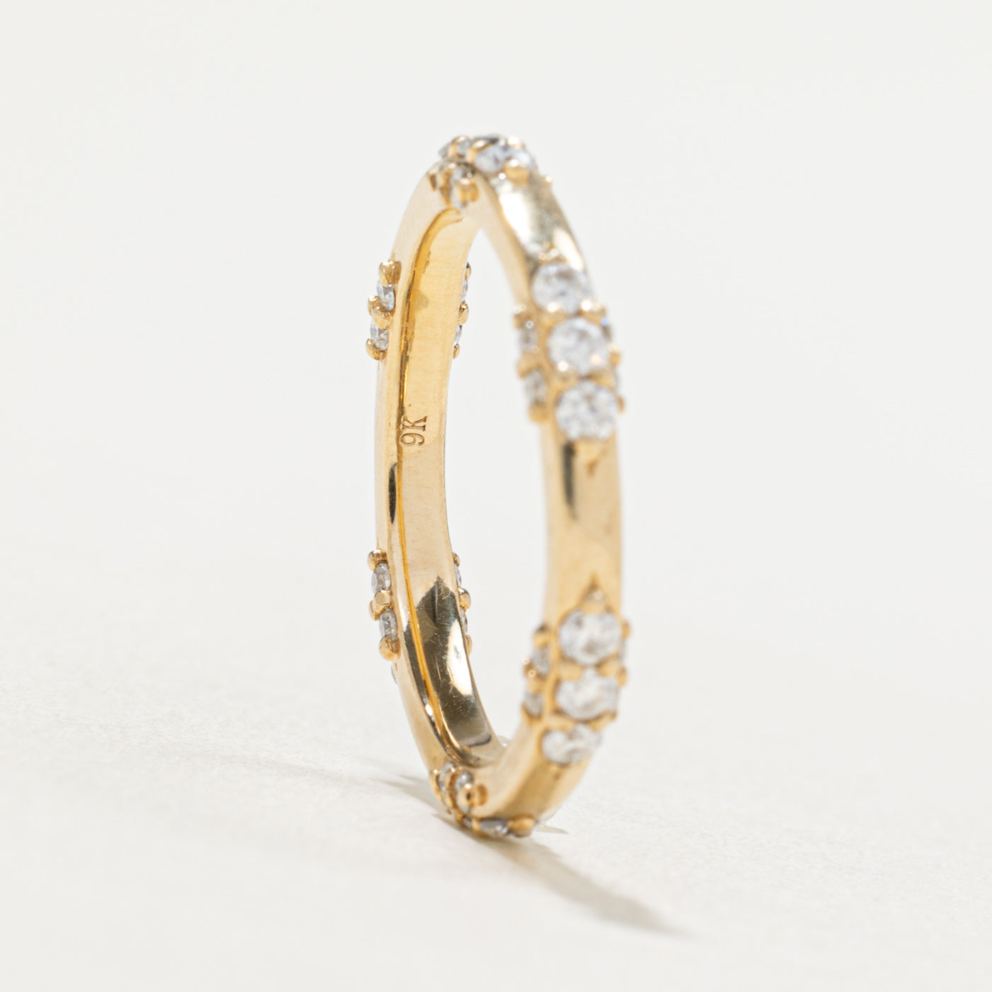 Eternity Diamond Wedding Band Ring | 0.62 Carat Total Weight (CTW) | Size 6 | Perfect for Anniversary Gifts, Bridal Jewelry & Special Occasions