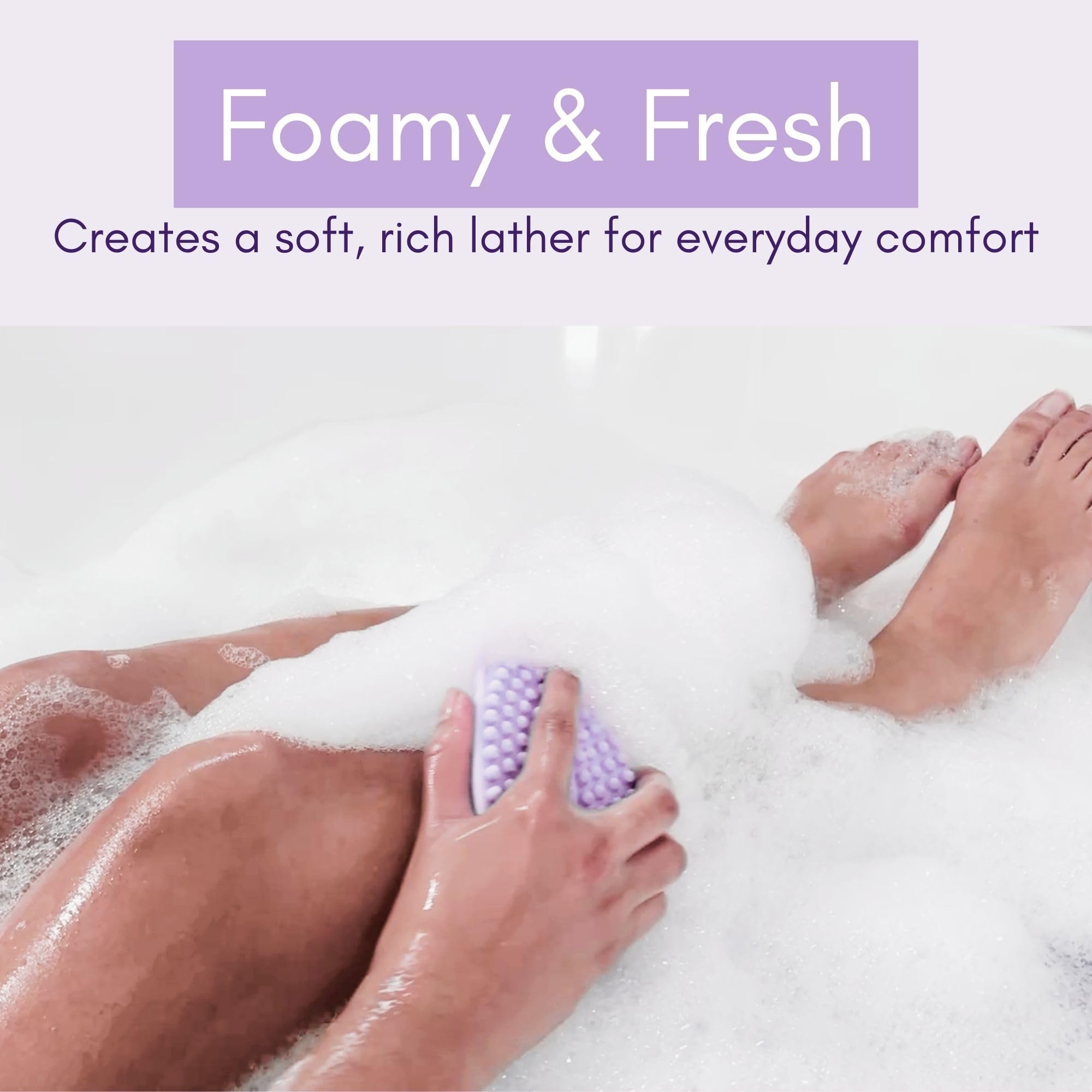 Avilana Silicone Body Scrubber – Dual-Sided Exfoliator for Men & Women, Gentle Loofah Alternative, Easy-to-Clean Silicone Shower Scrubber for Smooth Skin – Perfect for Daily Shower & Spa Use