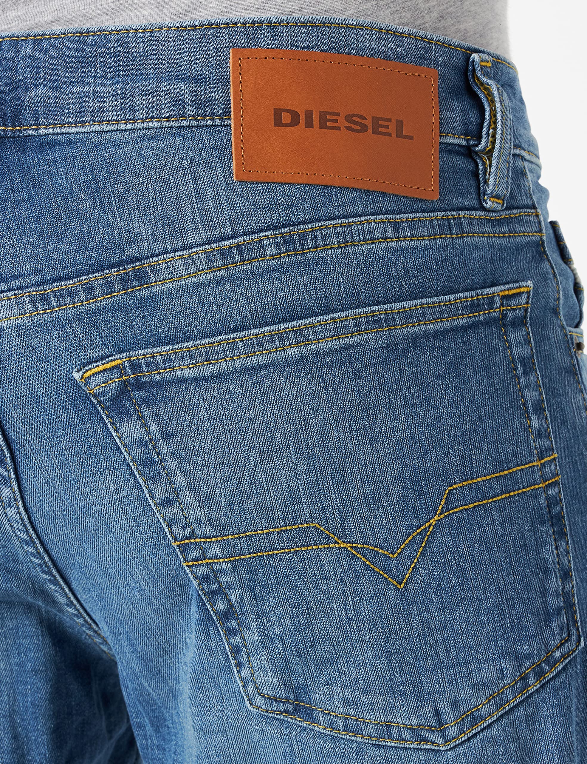 Diesel Men's D-Mihtry Slim Fit Stretch Denim Jeans - Comfortable & Stylish for Casual Wear, Work, and Night Out
